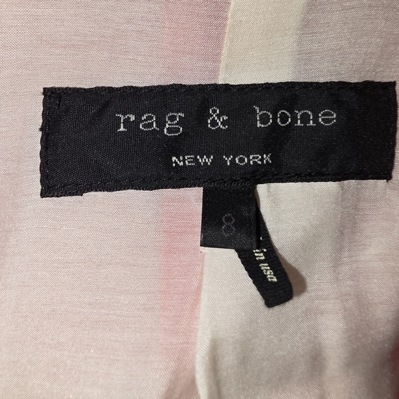 RAG & BONE Bailey Tangerine Twill Linen Blend blazer Size 8 - Picture 9 of 15